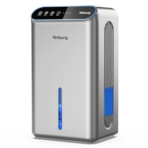 Dehumidifiers for Home (85 OZ Water Tank, 800 sq.ft) Quiet Small Dehumidifier for Basement Bedroom Bathroom with Drain Hose, 3 Gear Timer, Sleep Mode, Auto Shut Off, 7 Color Ambient Light