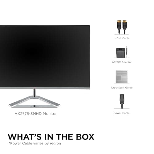 ViewSonic VX2776-SMHD 27 Inch 1080p IPS Monitor with FreeSync, Ultra-Thin Bezels, HDMI and DisplayPort 5