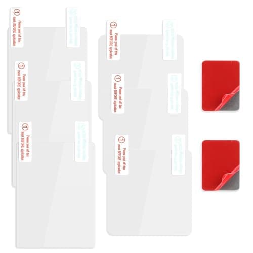 Electrostatic Film for Dash Cam, Sticker Shield for Windshields Double-Sided Adhesive Pad Electrostatic Stickers for Dash Cam Adhesive Clear Static Cling Films for Suction Cup Mounting