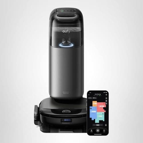 eufy Robot Vacuum Omni S1 Pro, HydroJet System with Roller Mop, Robot Vacuum and Mop Combos, Eco-Clean Ozone, Incrediable Suction, Obstacle Avoidance, Auto Mop Washing & Drying, Self-Emptying 7