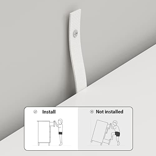 AIEGLE Baby Nursery Dresser, White Bedroom Dresser with 5 Drawers & Storage Shelves, Wood Chest of Drawers Nursery Storage Kids Organizer (47.6" L x 19.7" W x 36.1" H) 7