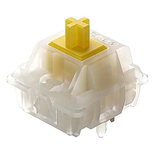 Gateron Milky Yellow Switches Mechanical Keyboard Silent Linear Switches 5pins for All MX Mechanical Keyboard(108Pcs, Yellow)