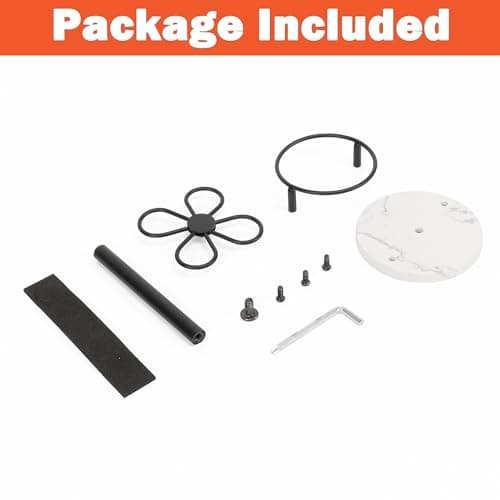 HarJue Toothbrush Holder Stand for Bathroom, Metal Toothbrush Organizer with Marble Base, Toothbrush Storage Collection for Family, Suitable for Home Hotel Countertop Vanity (Small, Matte Black) 9