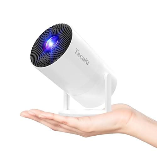 [Built-in Apps] Projector with WiFi and Bluetooth,Mini Portable Support Movie Projector 1080P HD,Auto Keystone Correction,180° Rotatable,Compatible with TV Stick, HDMI, USB, Smartphone, Laptop
