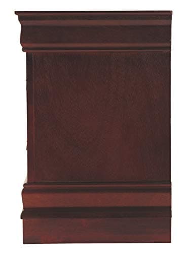 Signature Design by Ashley Alisdair Traditional 2 Drawer Nightstand, 23.75" Tall, Dark Brown 9