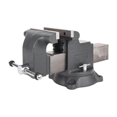 Wilton Shop Bench Vise, 8" Jaw Width, 8" Max Jaw Opening, 4" Throat (Model WS8), gray