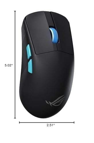 ASUS ROG Harpe Ace Aim Lab Wireless Esports Gaming Mouse – Aim Lab Settings Optimizer, Pro-Tested, Right-Handed, 54g Lightweight, Tri-Mode Connectivity, 36K DPI, 90Hr Battery, PC/Mac Support - Black 7