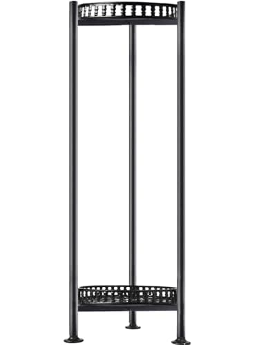 LUBORN Plant Stand Indoor Outdoor, 30'' Tall Plant Stands, 2 Tier Metal Planter Stand, Flower Stand Plant Pot Holder for Living Room, Corner, Deck