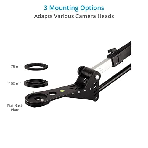 PROAIM 10' Wave-2 Camera Jib Crane with CST-100 Heavy-Duty 100mm 2-Stage Tripod, Portable Tripod Dolly, Pan/Tilt Head with 12V Joystick Control. (P-WV-2PL-PP) 5