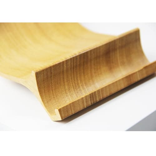 XDK Wood Laptop Stand for Desk, Ergonomic Height Riser for Notebook Computer up to 15 Inches, Wooden Holder for MacBook/Aluminum Laptops 7