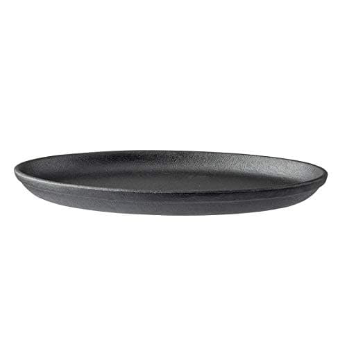 Tablecraft Oval Sizzle Platter, Cast Iron, 9.25 x 6.875 x 0.75 5