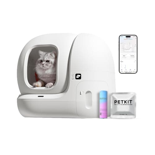PETKIT PuraMax Self Cleaning Litter Box with N50 Odor Eliminator, xSecure Automatic Scooping, Large Space Cat Box with Waste Bags