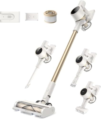 DREAME J30-W Cordless Vacuum Cleaner, 450W Powerful Suction, 65Min Runtime, LED Headlights, HEPA Filtration, Detachable Battery, Stick Vacuum Cleaner for Pet Hair & Hard Floor 8