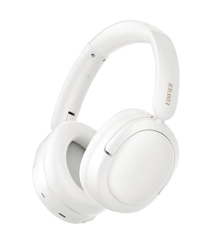 Edifier W800BT SE Wireless Over-Ear Bluetooth 5.4 Headphones - AI Call Noise Cancellation - 45H Playtime - Fast Charging - Dual Device- Game Mode - Foldable - White