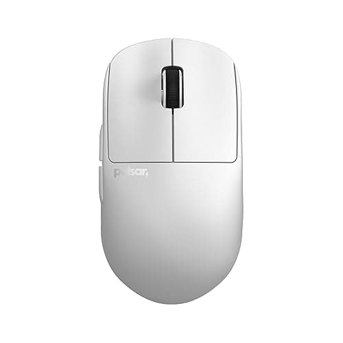 Pulsar Gaming Gears X2H mini Wireless Gaming Mouse, Ultra Lightweight 1.83 oz (52 g), Symmetrical, Optical Switch, 2.4 Ghz 1 ms, 26000 DPI, PAW3395 Sensor (Mini, Wireless, White)