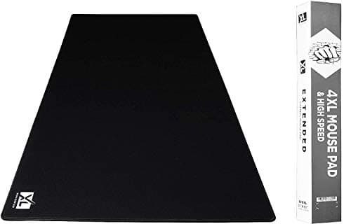 XL Mouse Pad - Big Desk Mouse Pad Extra Large for Gaming(60'' x 30'') - Super Thick Giant Mousepad for Full Desk with Rubber Base (Black, 4XL)