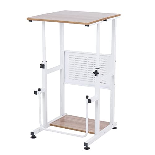 SDADI Adjustable-Height Standing Desk, 2-Mode Modern Standing and Sitting Desk, Light Grain 7