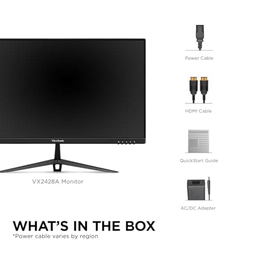 ViewSonic VX2428A 24 Inch 1080p 0.5ms 180Hz IPS Gaming Monitor with FreeSync, HDMI 1.4, and DisplayPort Inputs 7