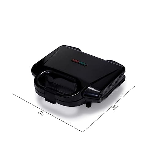 Amazon Basics 2-Slice Waffle Maker with Non-Stick Coating, Easy to Clean, 700W, Black 6