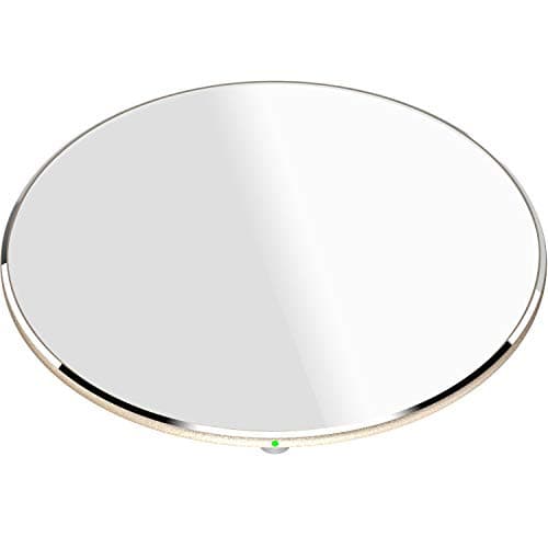 TOZO Ultra-Thin Portable Wireless Charger 15W Max Fast Wireless Charging Pad Compatible with iPhone 17/16 Plus/16 Pro Max /15/14/13/SE/Series, Samsung Galaxy S24/S23/S22 Series (No AC Adapter), Gold