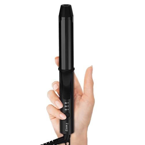 FARERY Travel Curling Iron, 1 Inch Mini Curling Iron Travel Size with 3 Adjustable Temp, 100-240V Dual Voltage, Auto-Off, Ceramic Mini Hair Curler with Keratin&Argan Oil Infuse, Includes Storage Bag
