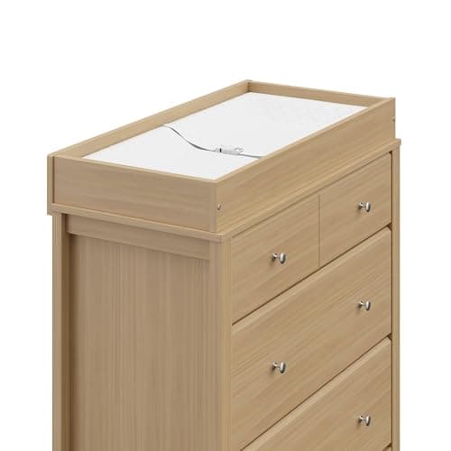 Storkcraft Horizon 3 Drawer Chest with Removable Changing Topper (Driftwood) – GREENGUARD Gold Certified Nursery Dresser, Kids’ Storage Chest with Organizer, Durable and Stylish 3-Drawer Design 14