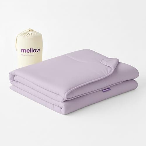 Mellow Cloud Cold Cooling Comforter for Hot Sleepers — Dual-Sided Arctic Silk & CloudKnit, Lightweight Summer Quilt, Built-in Duvet, Machine Washable, King/Cal King, Lavender