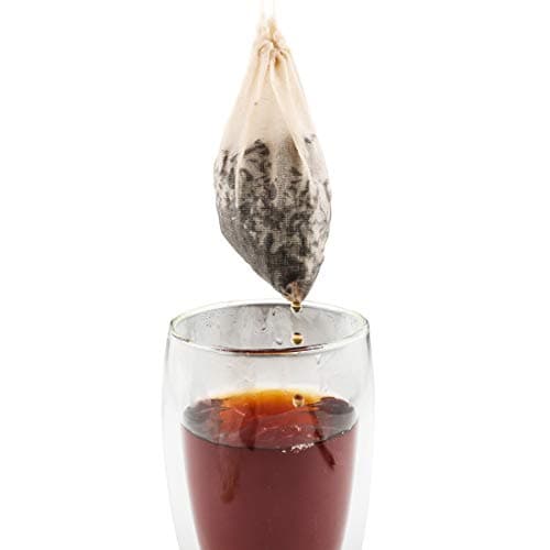 Tea Filter Bags, 50 Pack Housim Reusable Cotton Tea Bags Empty Unbleached Strainer Filter Bags ECO Friendly Tea/Herb Brew Bags Loose Leaf Tea Infuser for Home Office Travel (3.1 x 3.9Inch) 6