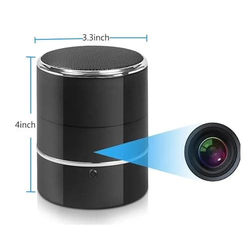 LVBOAT 32GB HD1080P Camera in Bluetooth Speaker,Nanny Cam with WiFi,Wireless Security Cameras for Home Offices Store,Motion Activated 240° Viewing Angle,Baby Monitor,Pet Camera with App 8