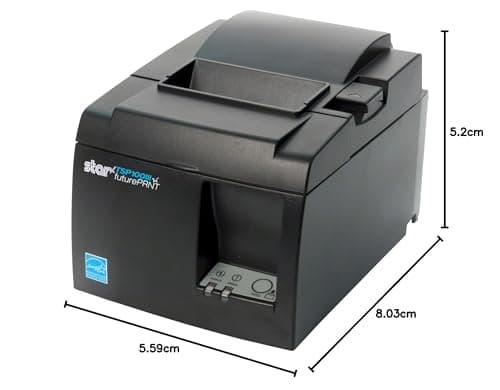 Star Micronics TSP143IIIBi Bluetooth Thermal Receipt Printer for iOS, Android, and Windows with Auto-cutter and Internal Power Supply - Gray 10