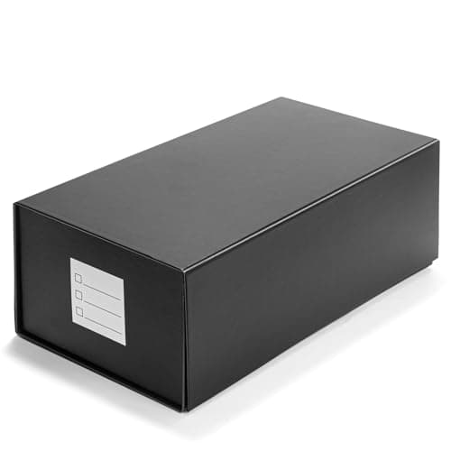 CollectHall 4x6 Index Card Holder Storage Box, Index Card Holder Organizer, 4x6 Recipe Card Box- 1 Pack 6