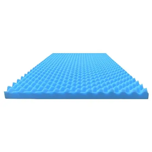 Airflow Foam Mattress Topper, Egg Crate Foam Pad, Hospital Mattress Pad and Bed Topper for Support, Pressure Relief and Weight Distribution. (King)