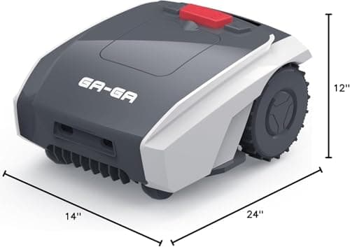 Automatic Robot Lawn Mower with GPS Navigation, Mows Up to 1/2 Acre /21,000 Sq.Ft,300% Higher Efficiency of Auto Path Planning，APP Control，GPS Anti-Theft, IPX5 6