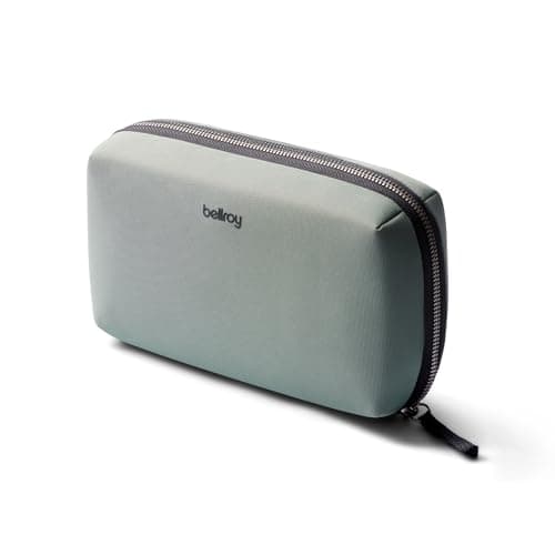 Bellroy Tech Kit, tech accessories zip pouch (power bank, phone charger, cables, earbuds) - Eucalyptus
