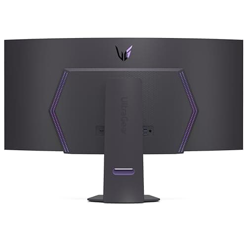 LG 45GS95QE Ultragear OLED Curved Gaming Monitor 45-Inch WQHD 800R 240Hz 0.03ms DisplayHDR True Black 400 AMD FreeSync Premium Pro NVIDIA G-Sync HDMI 2.1 DisplayPort Tilt/Height/Swivel Stand - Black 12