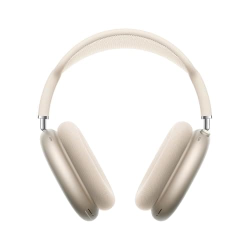 Apple AirPods Max Wireless Over-Ear Headphones, Pro-Level Active Noise Cancellation, Transparency Mode, Personalized Spatial Audio, USB-C Charging, Bluetooth Headphones for iPhone - Starlight