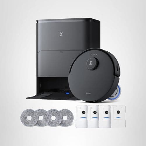 ECOVACS DEEBOT T30S Care Robot Vacuum and Mop, 11000Pa, ZeroTangle Technology, TruEdge Adaptive Edge Mopping, Hot Water Mop Washing, Self-Emptying, Self Refilling, Auto-Mop Lifting, Obstacle Avoidance 9