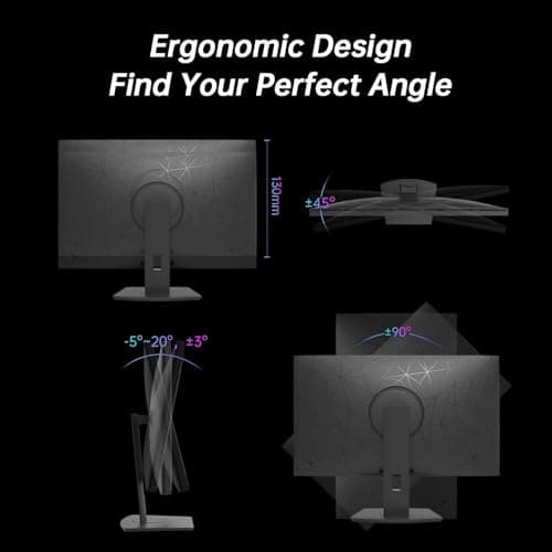 KTC 32 Inch 4K Mini LED Monitor, Fast IPS, HDR1000 144Hz 1ms MPRT Gaming Monitor,Type-C 45W, HDMI/DP/USB,RGB Light, Swivel/Height/Pivot/Tilt Adjust, VESA, Computer Monitor for Gaming & Designer 7