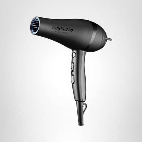 BaBylissPRO Nano Tianium Limited Edition Black and Blue Professional Ionic Hair Dryer 9