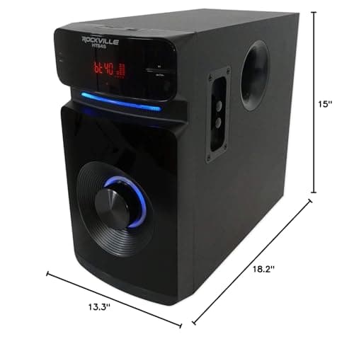 Rockville HTS45 800w 5.1 Channel Home Theater Audio System, Bluetooth Connectivity, USB/SD Playback, Wall-Mountable Speakers, for Home Entertainment 11