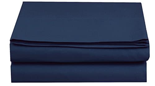 Luxury Fitted Sheet on Amazon Elegant Comfort Wrinkle-Free 1500 Premier Hotel Quality 1-Piece Fitted Sheet, Queen Size, Navy Blue