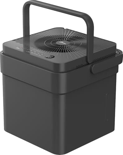 Midea 4,500 Sq. Ft. Dehumidifier for basement, 50 Pint Dehumidifier with Drain Hose - Ideal For Basements, Large & Medium Sized Rooms, And Bathrooms, Grey(Renewed)