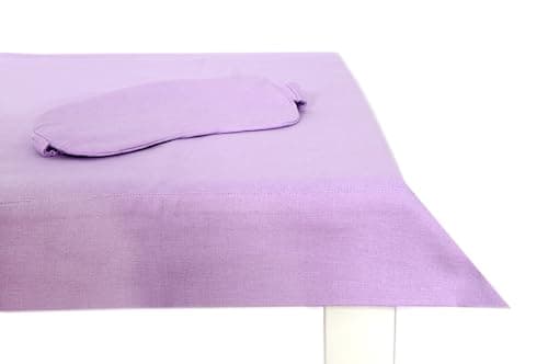 Sleeping Eye Mask | Turkish Cotton for Sensitive Skin, Smooth Touch, Loose Band (Purple)