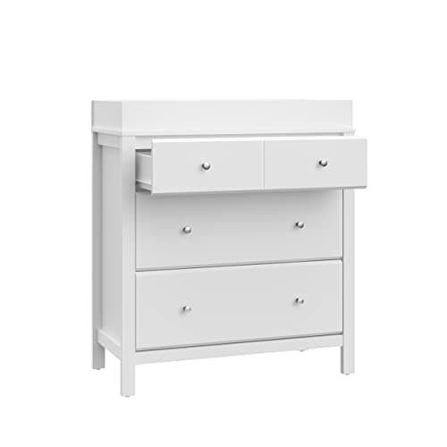 Storkcraft Horizon 3 Drawer Chest with Changing Topper (White) – GREENGUARD Gold Certified, Includes Removable Changing Table Topper, Chest of Drawers for Nursery & Kids Bedroom 11