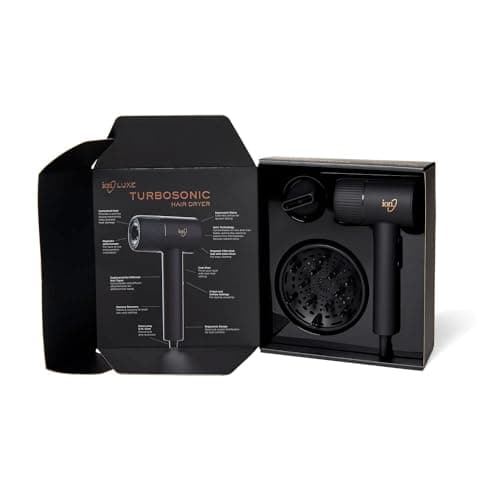 ion Luxe Turbosonic Hair Dryer, 2 Heat & Speed Settings, Supersonic Motor, 9 ft Cord, 1600W 5