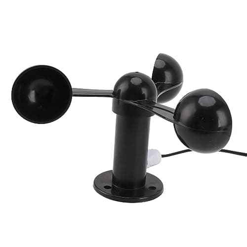 Anemometer Sensor Wind Speeds Cup, Wind Speed Sensor with 8M Waterproof Cable 4cm Mounting Hole Anti Interference 3 Cups Wind Speed Detector 0‑3.8v 3