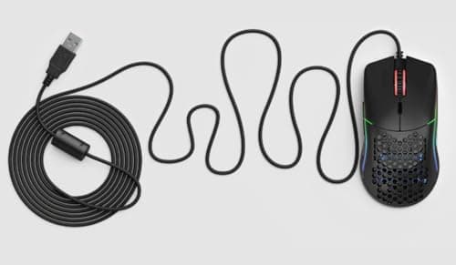 Glorious Model O- (Minus) Compact Wired Gaming Mouse - 58g Superlight Honeycomb Design, RGB, Pixart 3360 Sensor, Ambidextrous, Omron Switches - Matte Black 7