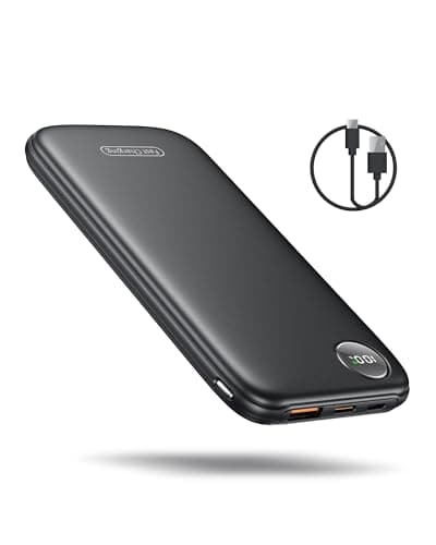 Fast Charging Power Bank, 10000mah Portable Charger for iPhone, 22.5W USB C in&Out Battery Pack Phone Charger Portable, Slim Powerbank for iPhone 17/16/15 Series, Samsung, Google,Android 8