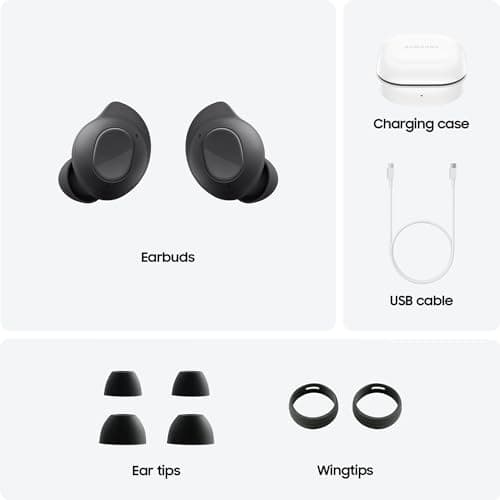 Samsung Galaxy Buds FE True Wireless Bluetooth Earbuds, Comfort and Secure in Ear Fit, Auto Switch Audio, Touch Control, Built-in Voice Assistant, Graphite [US Version, 1Yr Manufacturer Warranty] 10
