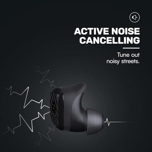 Raycon Impact Earbuds Military-Grade Impact Resistant, IP67 Bluetooth Earbuds with Stereo Sound, 90 Hours of Battery Life, Active Noise Cancellation (Black) 5